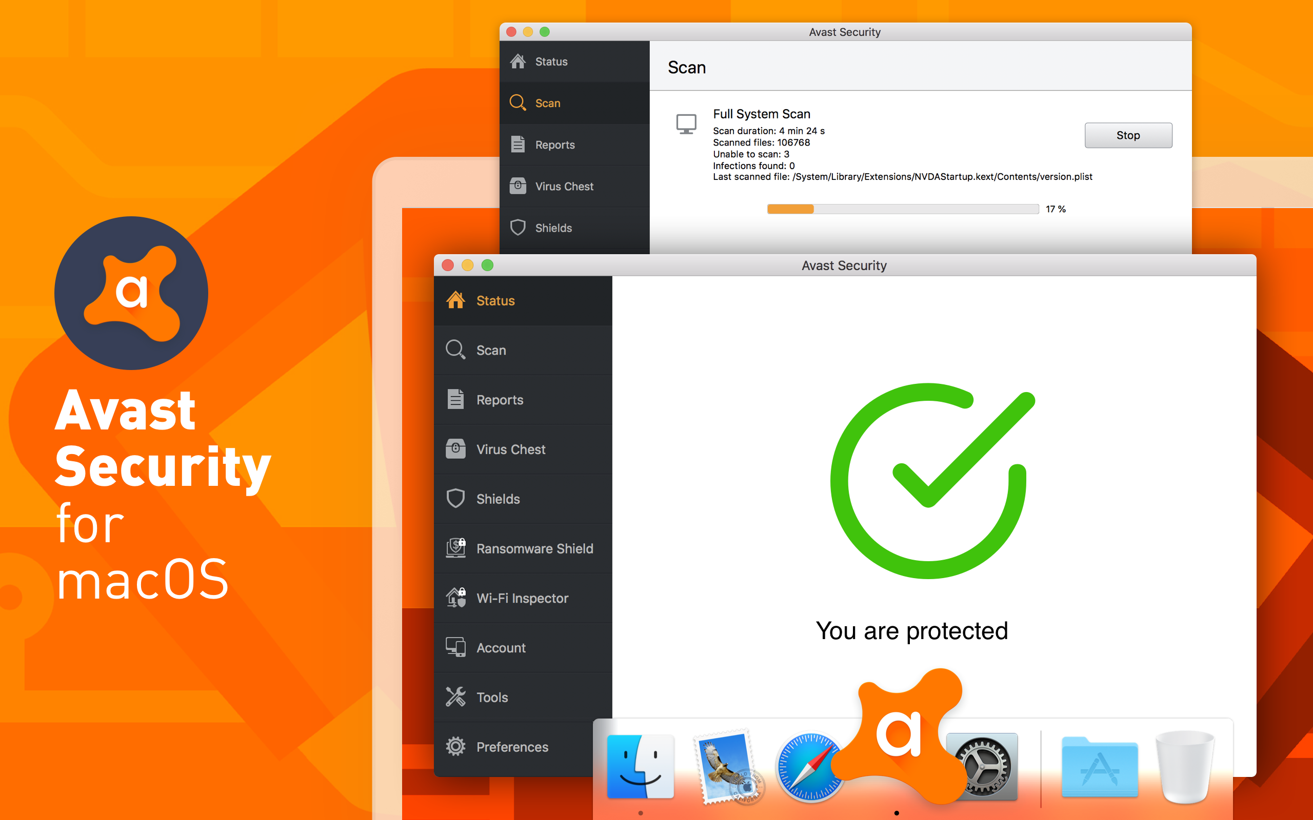 avast mac security 2016 not deleting