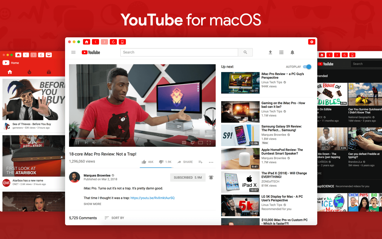 youtube in mac