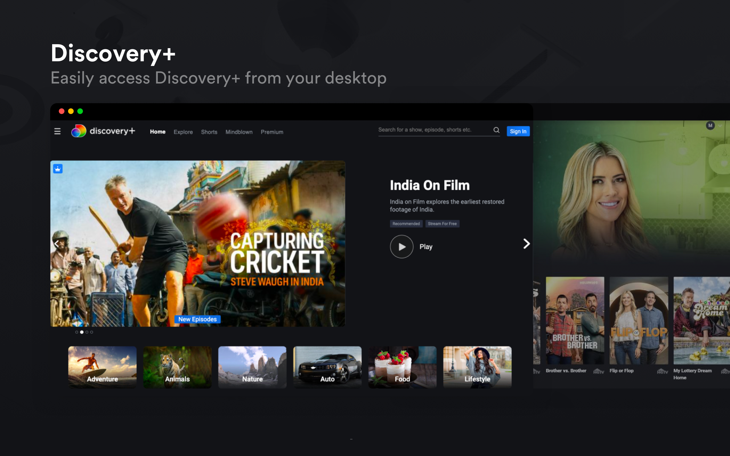 Discovery Plus for Mac - Download